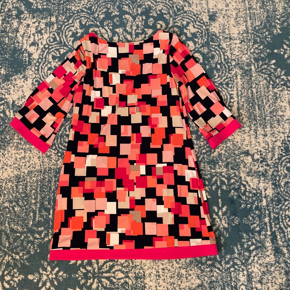 Jessica H Size 14 Pink Lined Polyester Dress